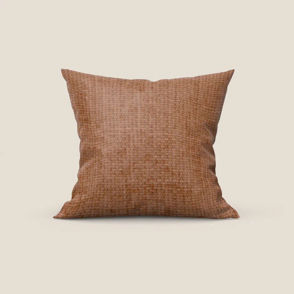 Montana cuscino disponibile in diversi colori realizzato in morbido tessuto a trama grossa impermeabile T10 arancio