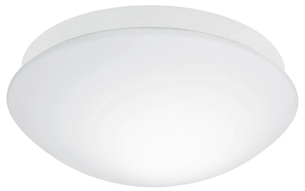 Plafoniera Contemporanea Bari-M Policarbonato Bianco 1 Luce E27