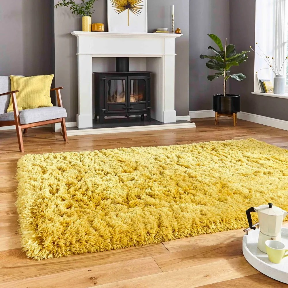 Tappeto giallo senape , 80 x 150 cm Polar - Think Rugs