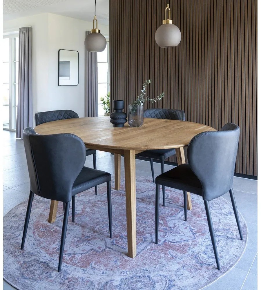 Sedie da pranzo grigio scuro in set di 4 Pisa - House Nordic