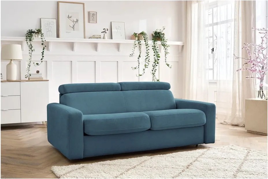 Divano blu allungabile 195 cm Monaco – Bobochic Paris