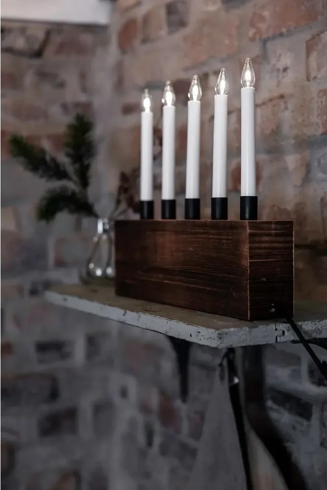 Decorazione luminosa natalizia marrone Albero - Markslöjd