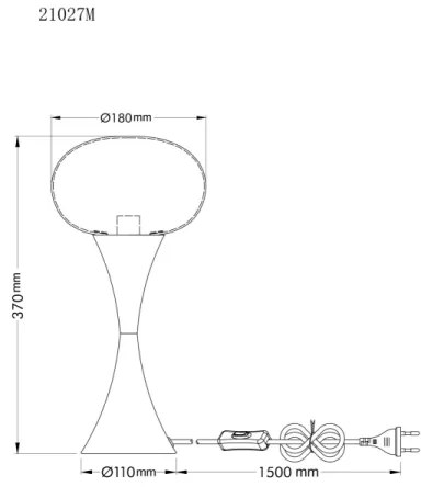 Globo 21027M - Lampada da tavolo LULA 1xE14/25W/230V dorata