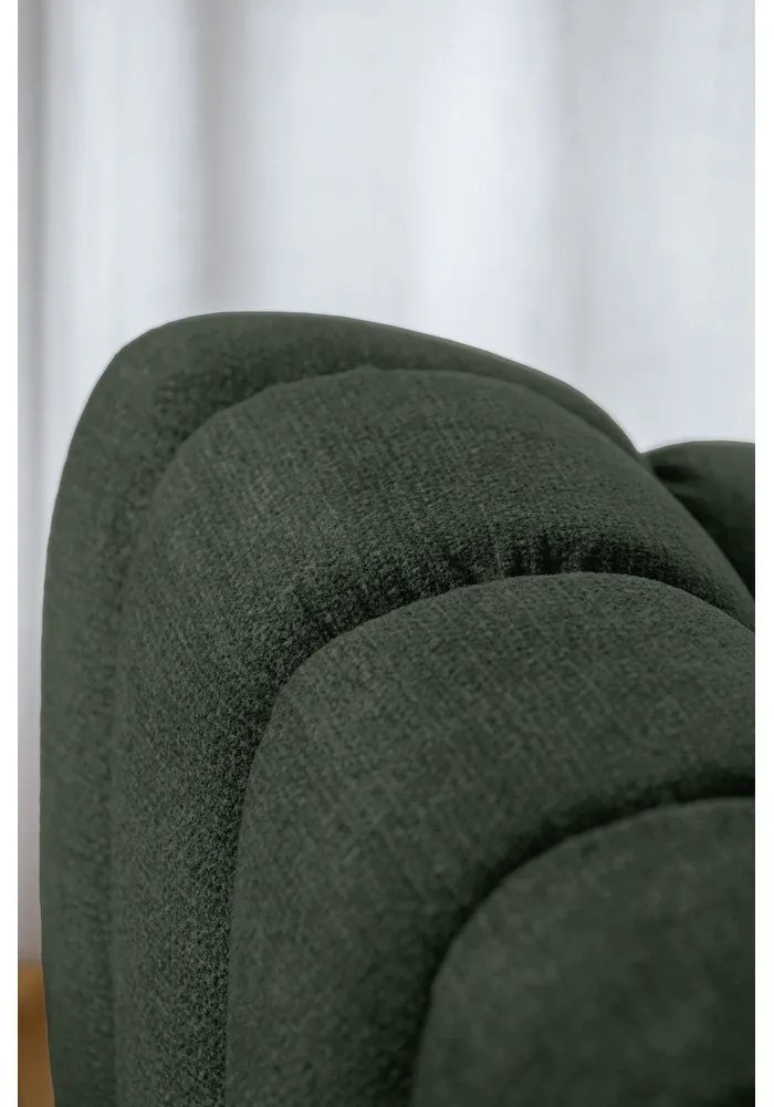 Divano angolare verde scuro (con penisola a sinistra/a U) Shell – Miuform