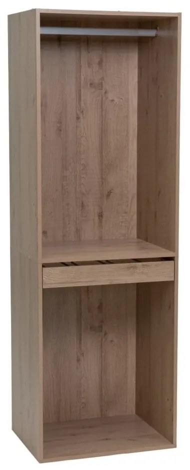 Amardio componibile di colore naturale con effetto rovere a giorno 60x180x45 cm Modular – Casa Selección