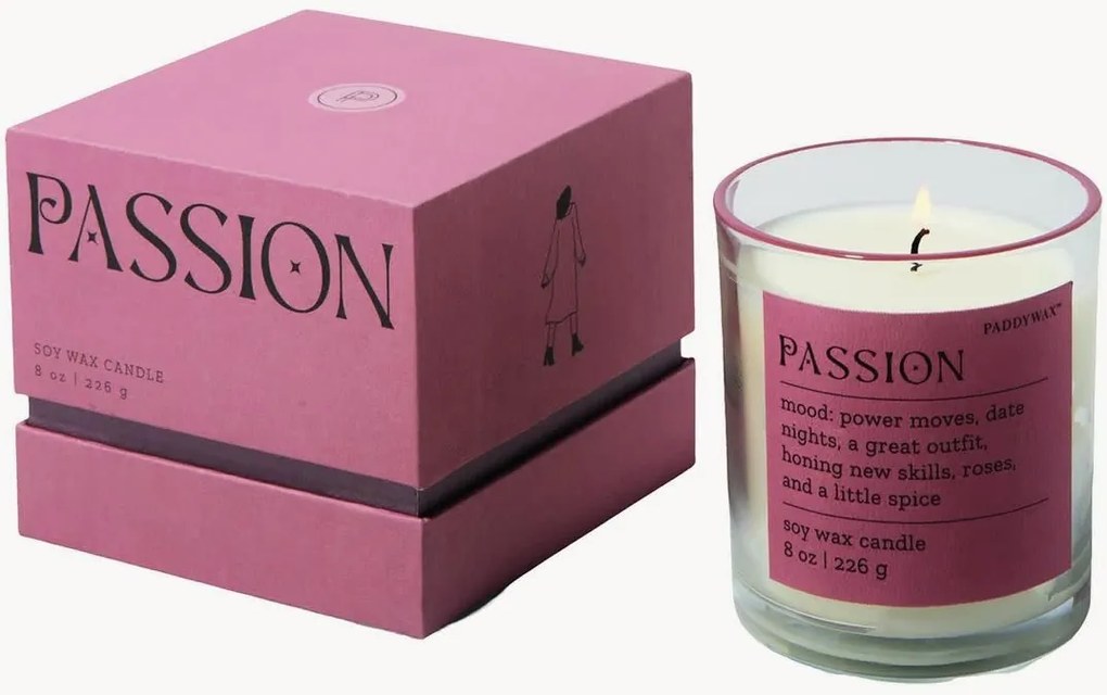 Candela profumata Passion (zafferano & rosa)