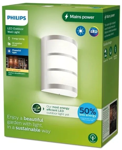 Philips - Applique a LED da esterno PYTHON LED/3,8W/230V IP44