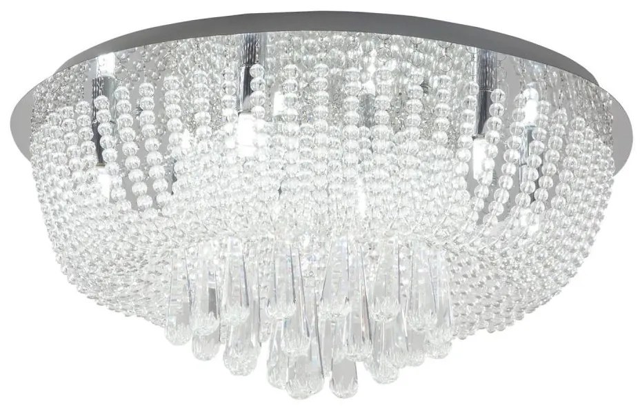 Zuma Line 19157L - Plafoniera SENSI 8xG9/25W/230V diametro 55 cm cromo