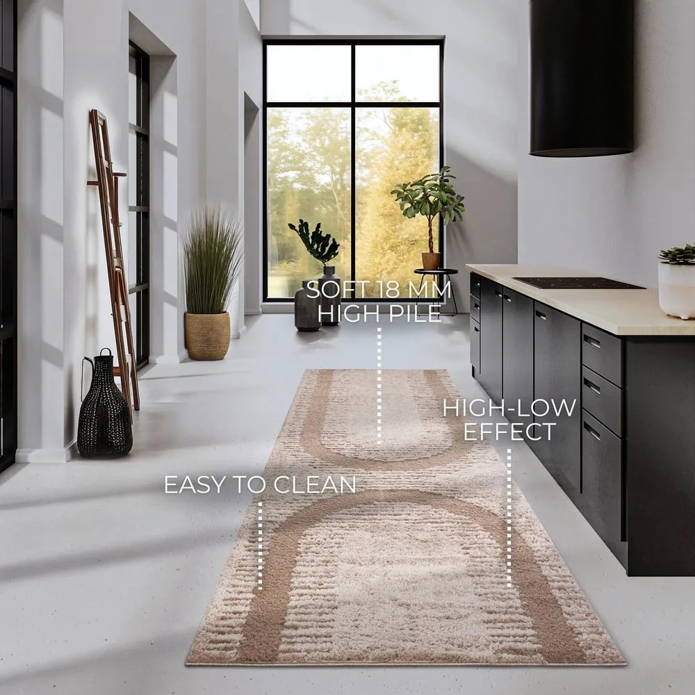 Passatoia beige 80x240 cm Bartoux Beige - Elle Decoration
