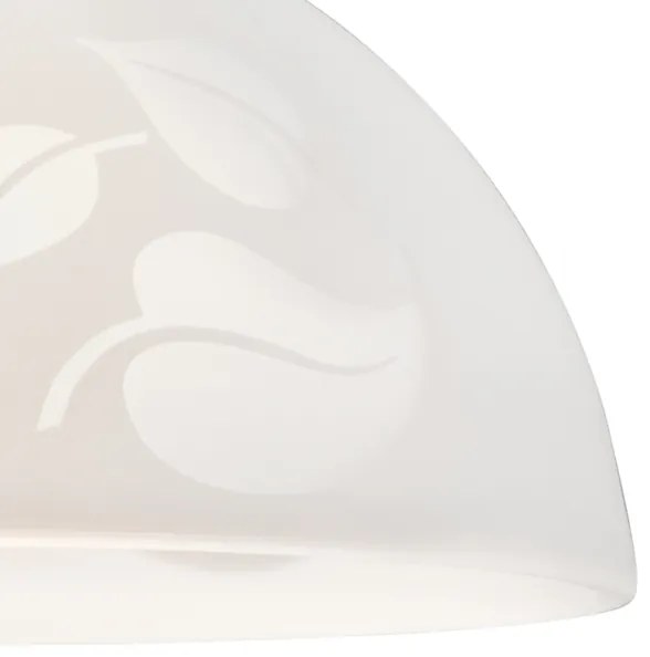 Lampadario a sospensione con filo 1xE27/60W/230V foglie