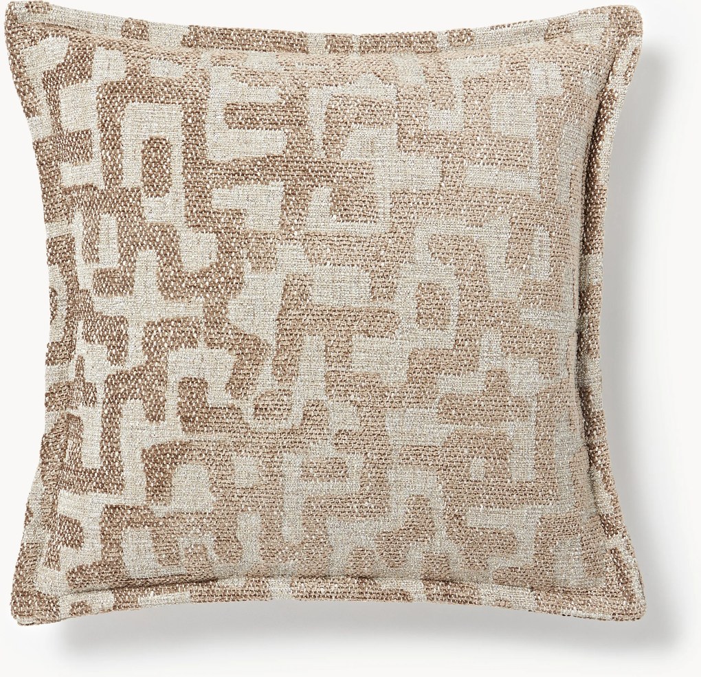 Cuscino in viscosa con motivo jacquard Contia