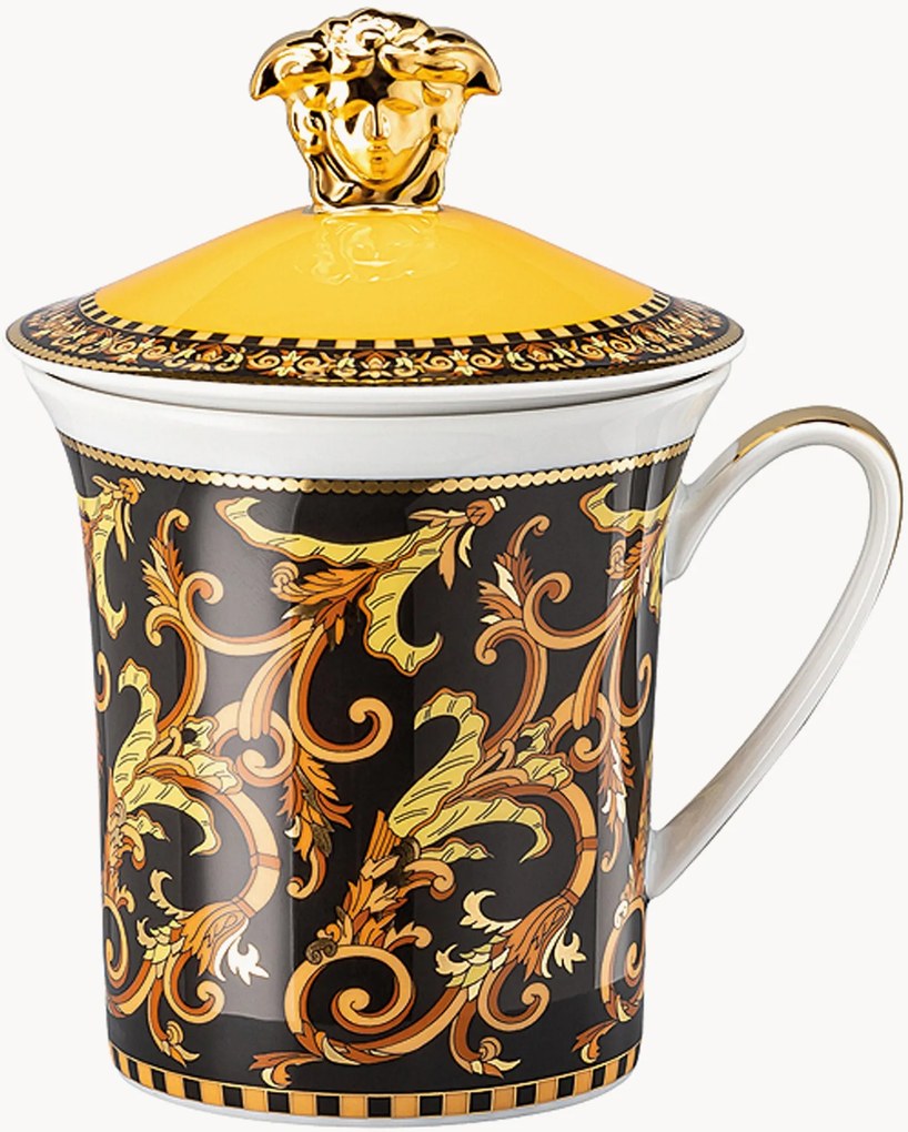Tazza in porcellana con coperchio edizione limitata Barocco