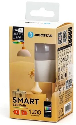 Lampadina LED RGBW dimmerabile A60 E27/12W/230V 2700-6500K Wi-Fi - Aigostar