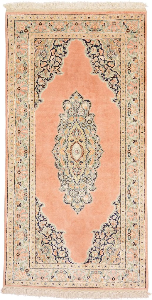 Cashmere Silk Tappeto 140 x 70 (Indian) Annodato A Mano