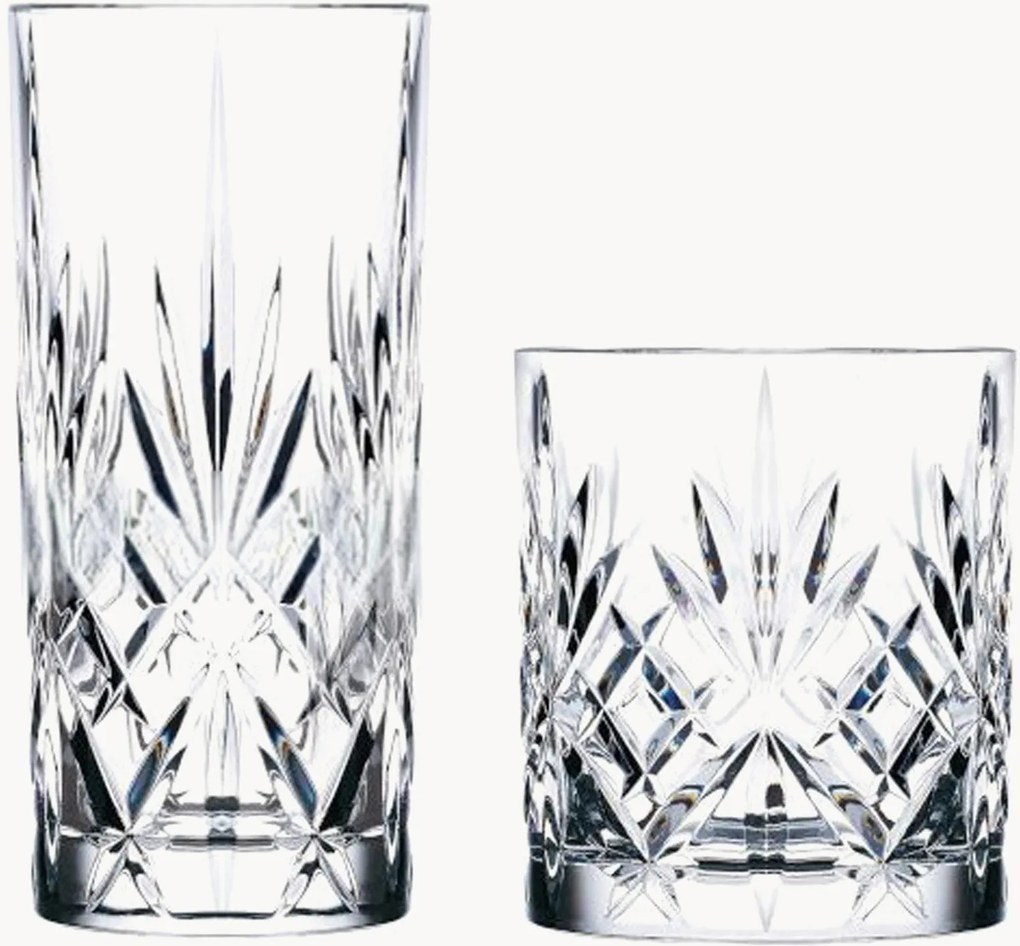 Bicchieri da whisky e long drink Melodia, set da 8