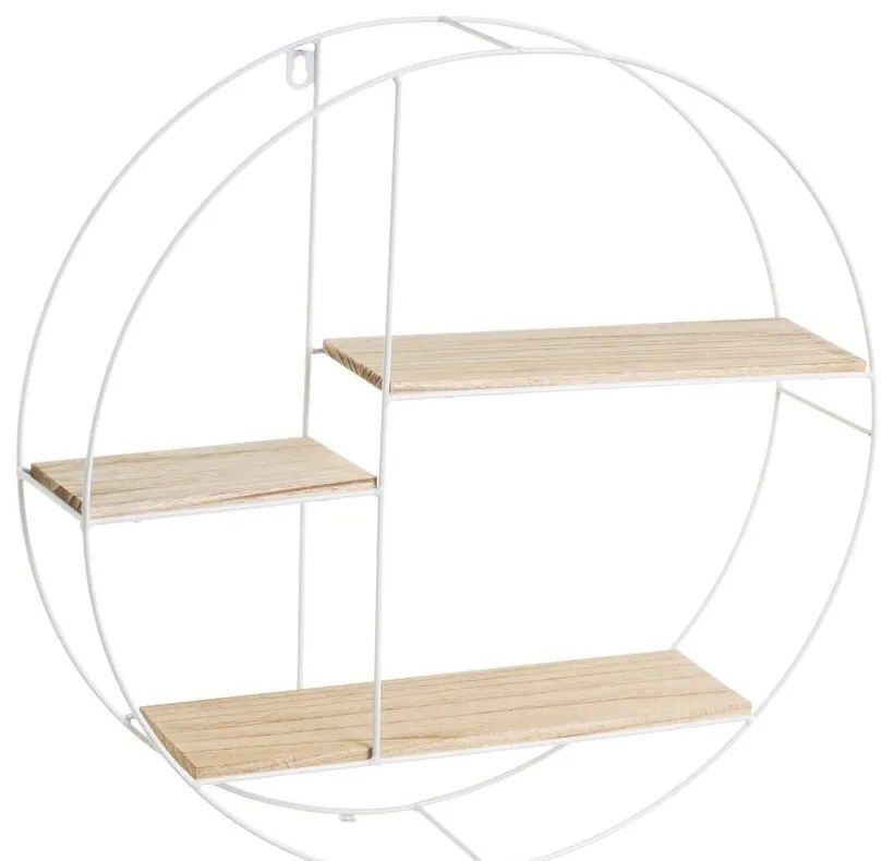 Scaffale a castello bianco naturale in legno massiccio di pavlovnia - Casa Selección