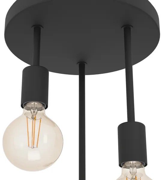 Eglo 43126 - Lampadario a sospensione con supporto rigido WILMCOTE 3xE27/60W/230V