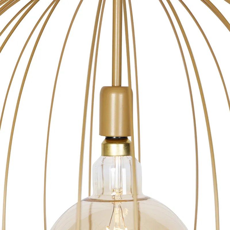 Lampada a sospensione di design oro 60 cm - Wire Dos