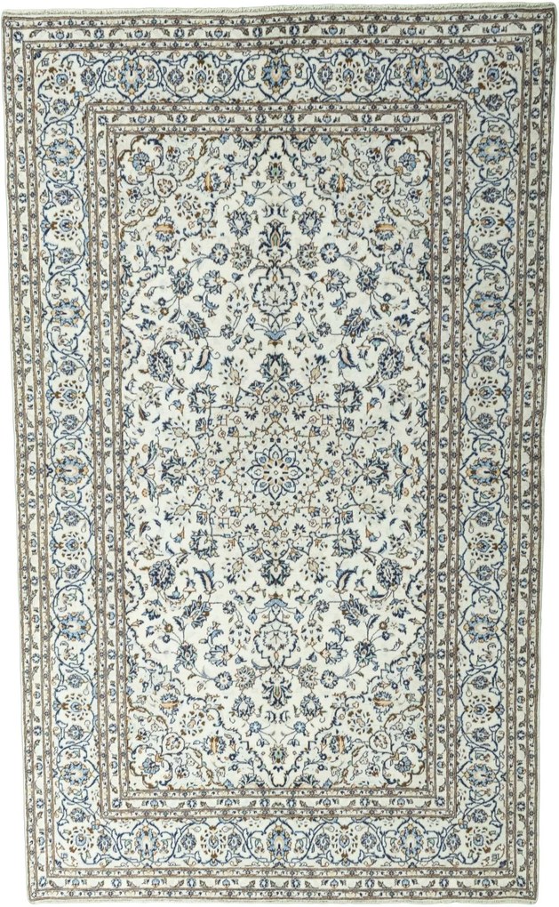 Kashan Tappeto 190 x 320 Beige (Iran) Annodato A Mano