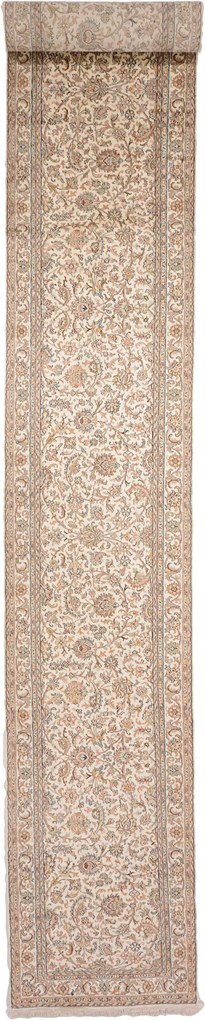 Cashmere Silk Tappeto 70 x 430 (Indian) Annodato A Mano