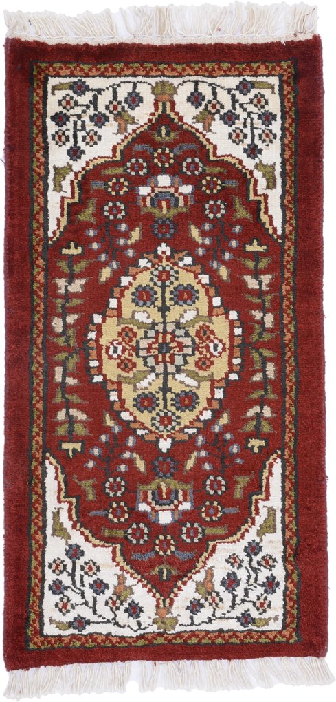 Agra Tappeto orientale 30 x 60 (Indian) Annodato A Mano
