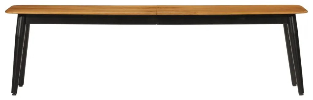 Panca 160x40x45 cm in legno massello di mango e ferro