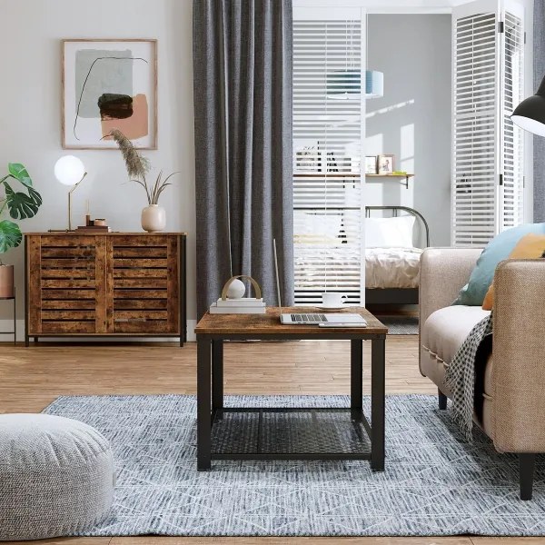 Armadietto con porte scorrevoli FIRA marrone/nero