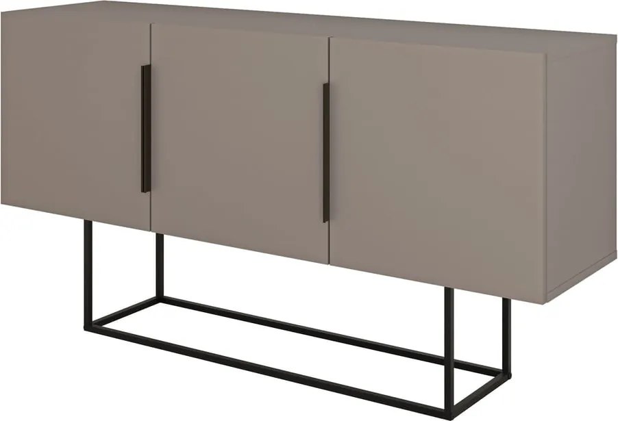 Cassettiera bassa grigio-beige 150x80 cm Titan - Marckeric