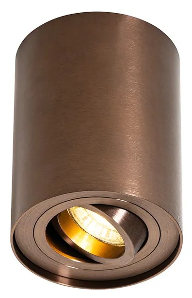 Faretto da soffitto smart bronzo scuro ruotabile e inclinabile con Wifi GU10 50mm - Rondoo Up