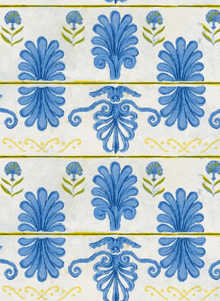 Mindthegap Carta da parati Mykonos Villa Motif - White Sand