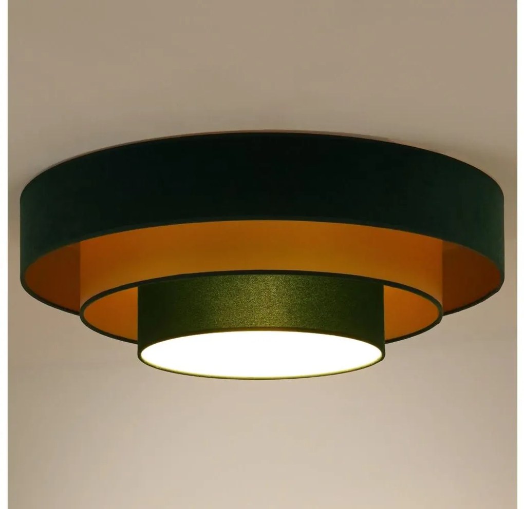 Duolla - Plafoniera LED LUNETA LED/26W/230V diametro 60 cm 4000K verde/oro