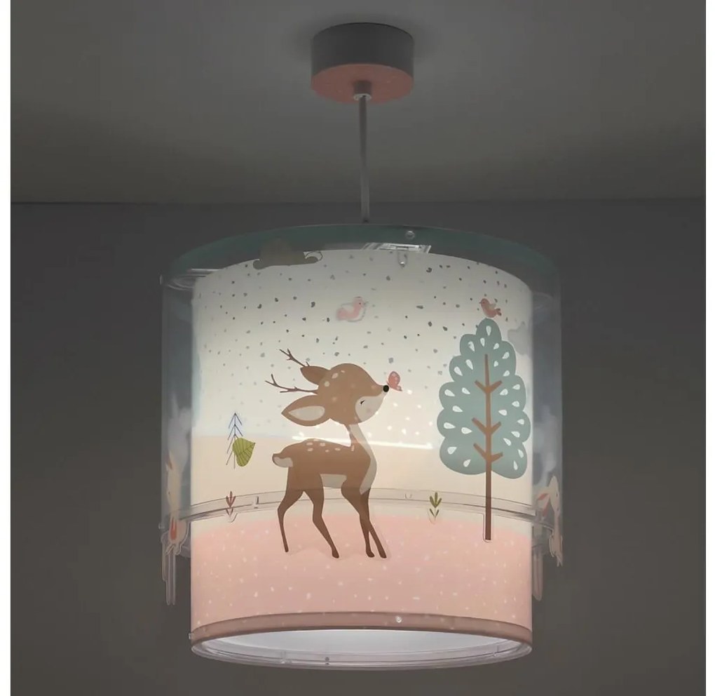 Dalber 61272 - Lampadario per bambini LOVING DEER 1xE27/60W/230V