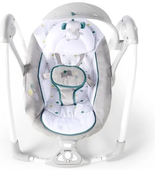 Ingenuity - Dondolo vibrante per bambini con melodia 2in1 NASH 4xLR20