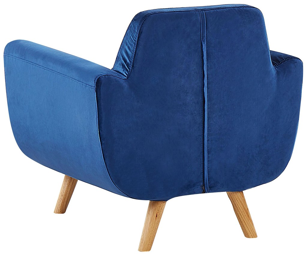Copripoltrona blu BERNES Beliani