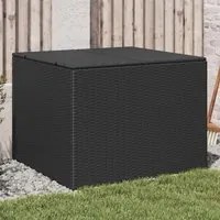 Contenitore da Giardino Nero 291L in Polyrattan 365336