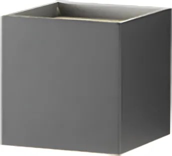 Applique in alluminio per esterni 10x10 cm Antracite con alette regolabili CUBE