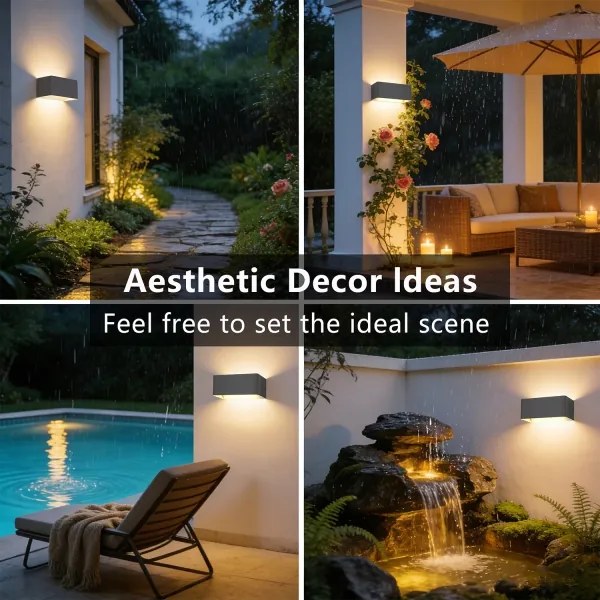 Brilagi - Applique da esterno LED DONNANI LED/7W/230V 20 cm antracite IP44