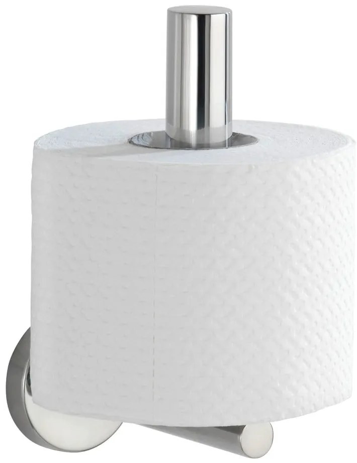 Porta carta igienica a parete in acciaio inox in argento lucido Bosio - Wenko
