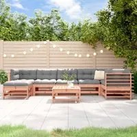 Set Divani Giardino 8 pz con Cuscini Legno Massello di Douglas 3185862