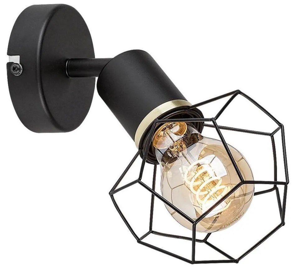 Rabalux 71065 - Applique FRAN 1xE27/40W/230V diametro 12 cm nero