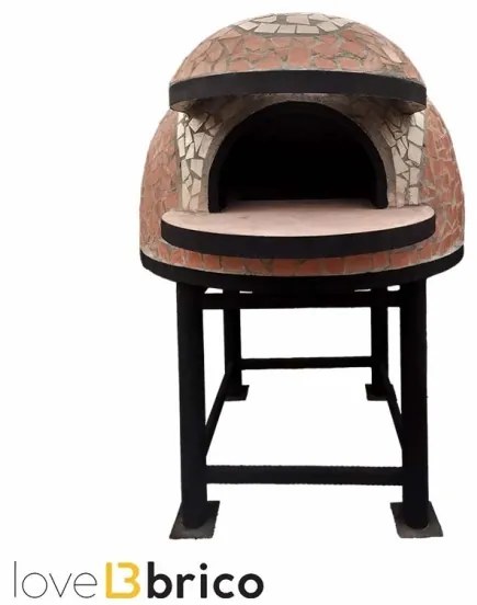 Forno a legna Artigianale Per Pizze Diametro Interno 100 cm completo di base