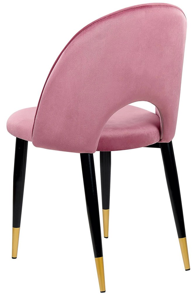 Set di 2 sedie velluto rosa MAGALIA Beliani
