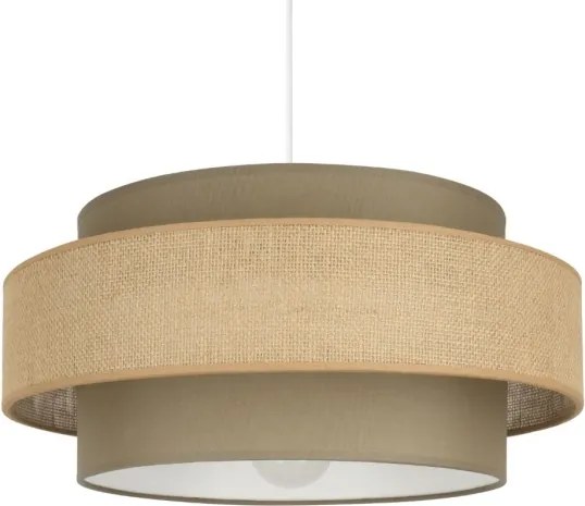 Brilagi - Lampada a sospensione con cavo RESNA 1xE27/60W/230V Ø 40 cm marrone/beige