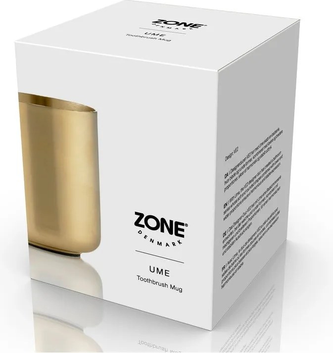 Portaspazzolino color ottone in acciaio inox Ume Brass – Zone