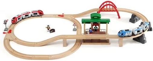 Brio - Set ferrovia con scambio - 42 pezzi