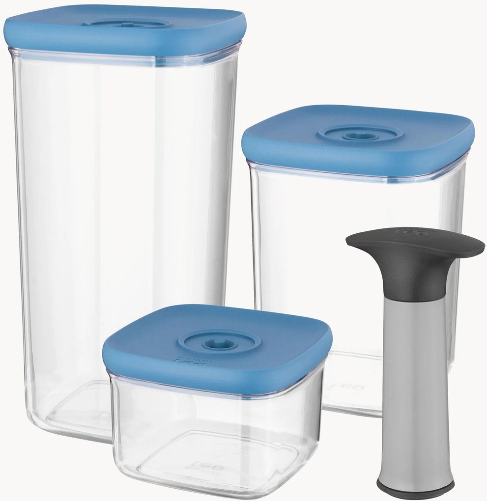 Set di 4 contenitori sottovuoto Leo