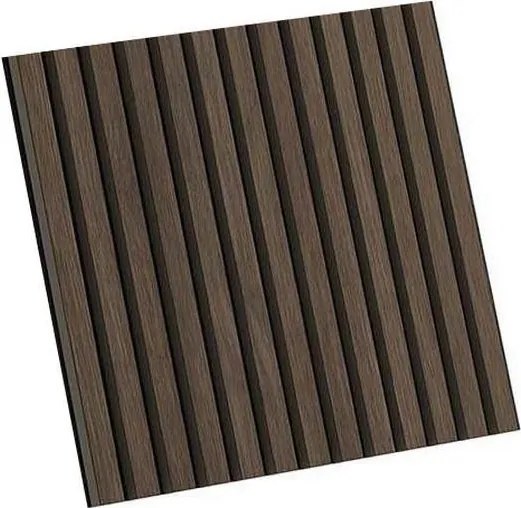 ADA - Set 4 pannelli fonoassorbenti da parete DANVIKEN 60x60 cm, finitura noce