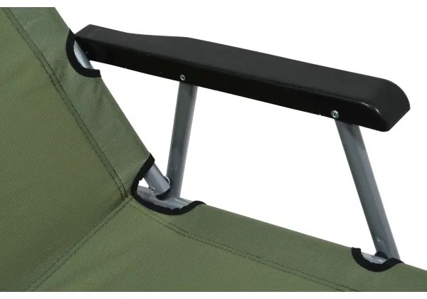 Sedia da campeggio pieghevole verde