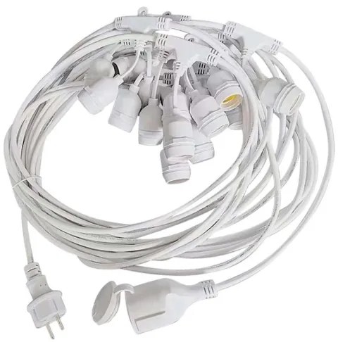 Catena da esterno STRING 15xE27/40W/230V 15m IP65