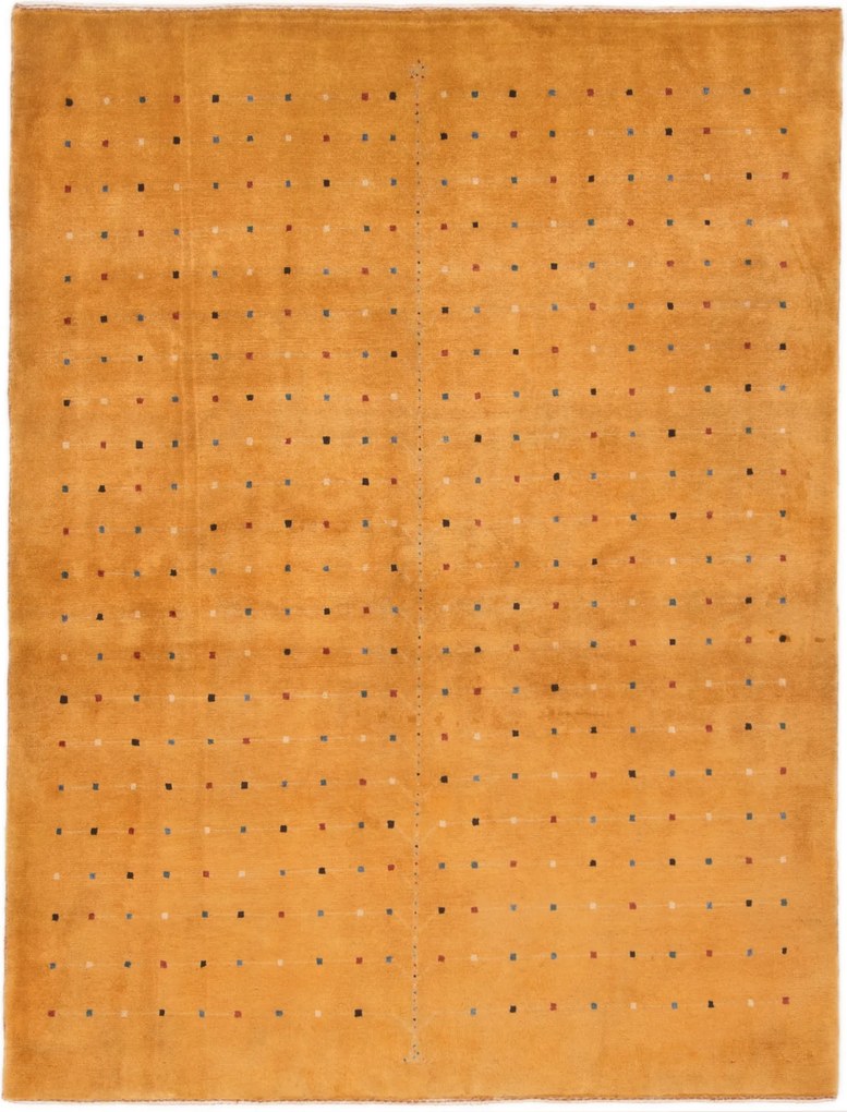 Gabbeh Tappeto 160 x 210 Giallo (Iran) Annodato A Mano